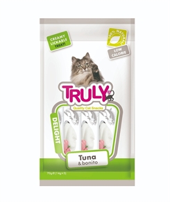 Truly Cat Creamy Lickable Tuna & Bonito 70g - Flydende snack